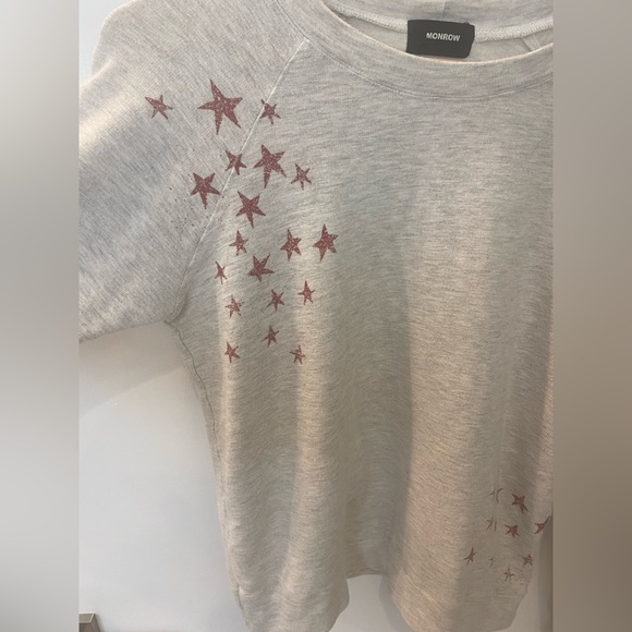 Monrow Raglan Faded Stars Sweatshirt - Picture 5 of 7
